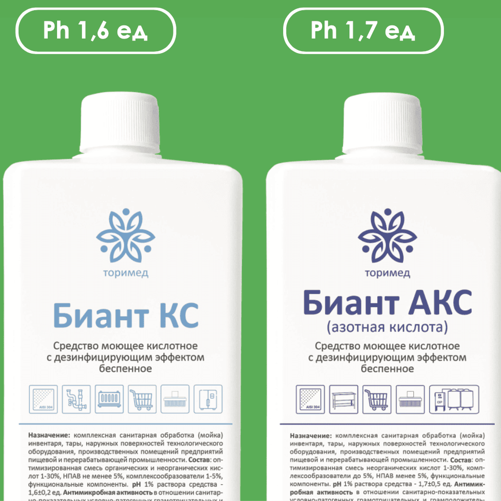 Специализированная линейка "БИАНТ" для CIP моек
